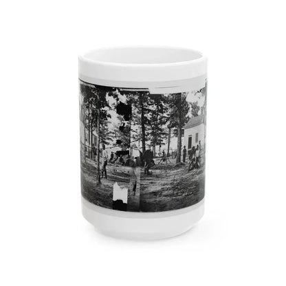 Fair Oaks, Va., Vicinity. Quarles House, Where Many Dead Were Buried (U.S. Civil War) White Coffee Mug 15oz - Go Mug Yourself