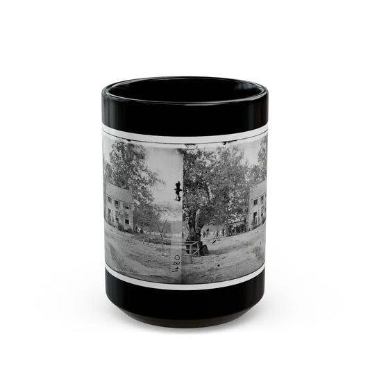 Fair Oaks, Va. Frame House Used As A Hospital By Gen Joseph Hooker's Division (U.S. Civil War) Black Coffee Mug-15oz-Go Mug Yourself