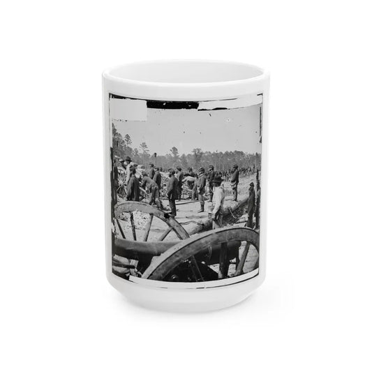 Fair Oaks, Va., Vicinity. Federal Battery (U.S. Civil War) White Coffee Mug-15oz-Go Mug Yourself