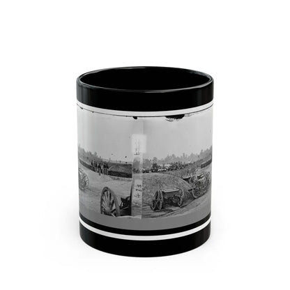 Fair Oaks, Va., Vicinity. Fort Richardson And Adjacent Encampment (U.S. Civil War) Black Coffee Mug-11oz-Go Mug Yourself