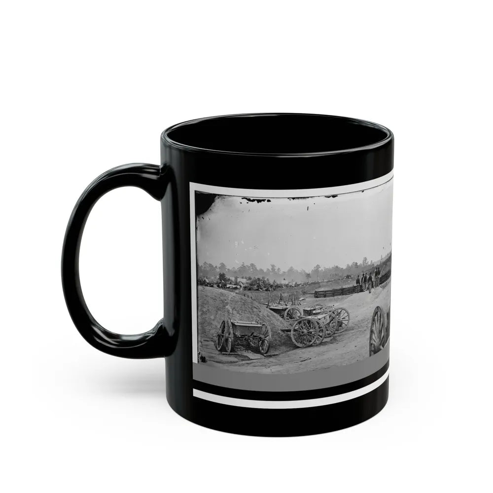 Fair Oaks, Va., Vicinity. Fort Richardson And Adjacent Encampment (U.S. Civil War) Black Coffee Mug-Go Mug Yourself