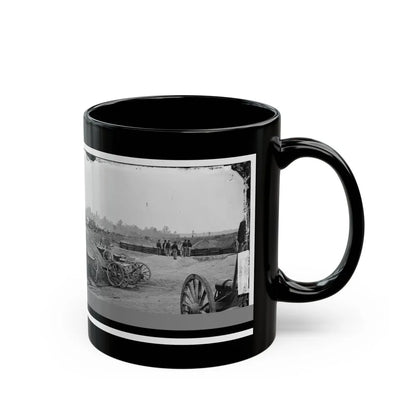 Fair Oaks, Va., Vicinity. Fort Richardson And Adjacent Encampment (U.S. Civil War) Black Coffee Mug-Go Mug Yourself