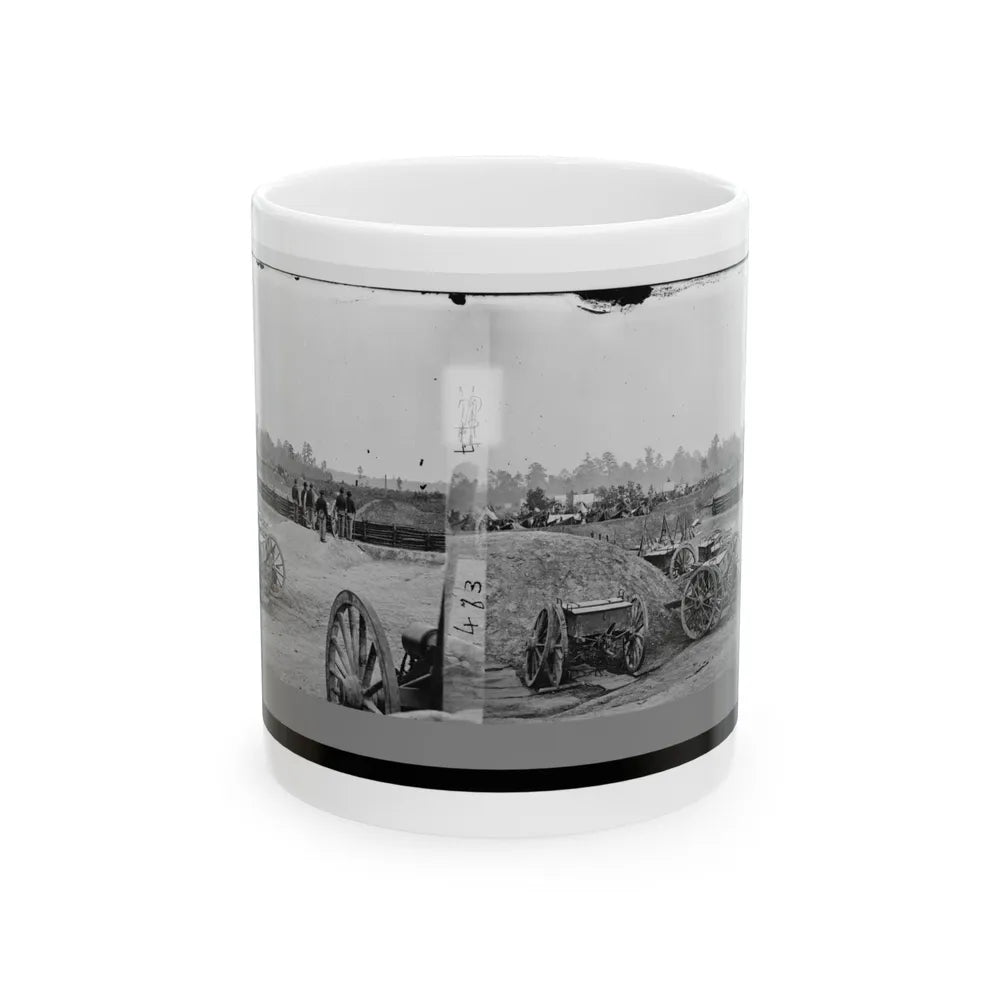 Fair Oaks, Va., Vicinity. Fort Richardson And Adjacent Encampment (U.S. Civil War) White Coffee Mug-11oz-Go Mug Yourself