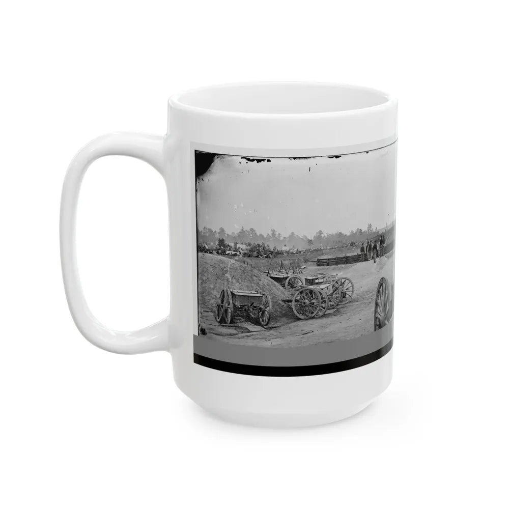 Fair Oaks, Va., Vicinity. Fort Richardson And Adjacent Encampment (U.S. Civil War) White Coffee Mug-Go Mug Yourself