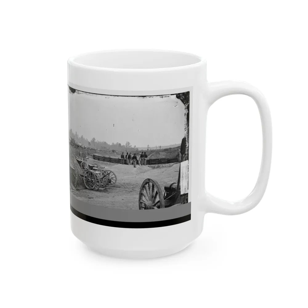 Fair Oaks, Va., Vicinity. Fort Richardson And Adjacent Encampment (U.S. Civil War) White Coffee Mug-Go Mug Yourself