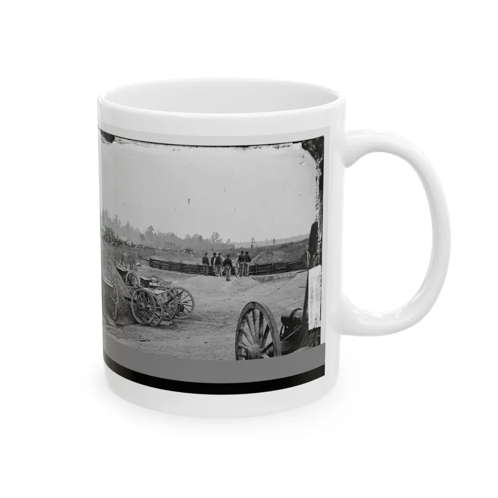 Fair Oaks, Va., Vicinity. Fort Richardson And Adjacent Encampment (U.S. Civil War) White Coffee Mug-Go Mug Yourself