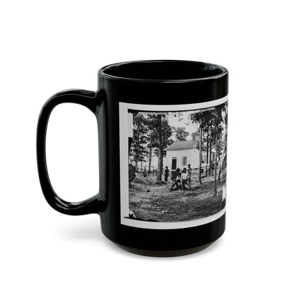 Fair Oaks, Va., Vicinity. Quarles House, Where Many Dead Were Buried (U.S. Civil War) Black Coffee Mug-Go Mug Yourself