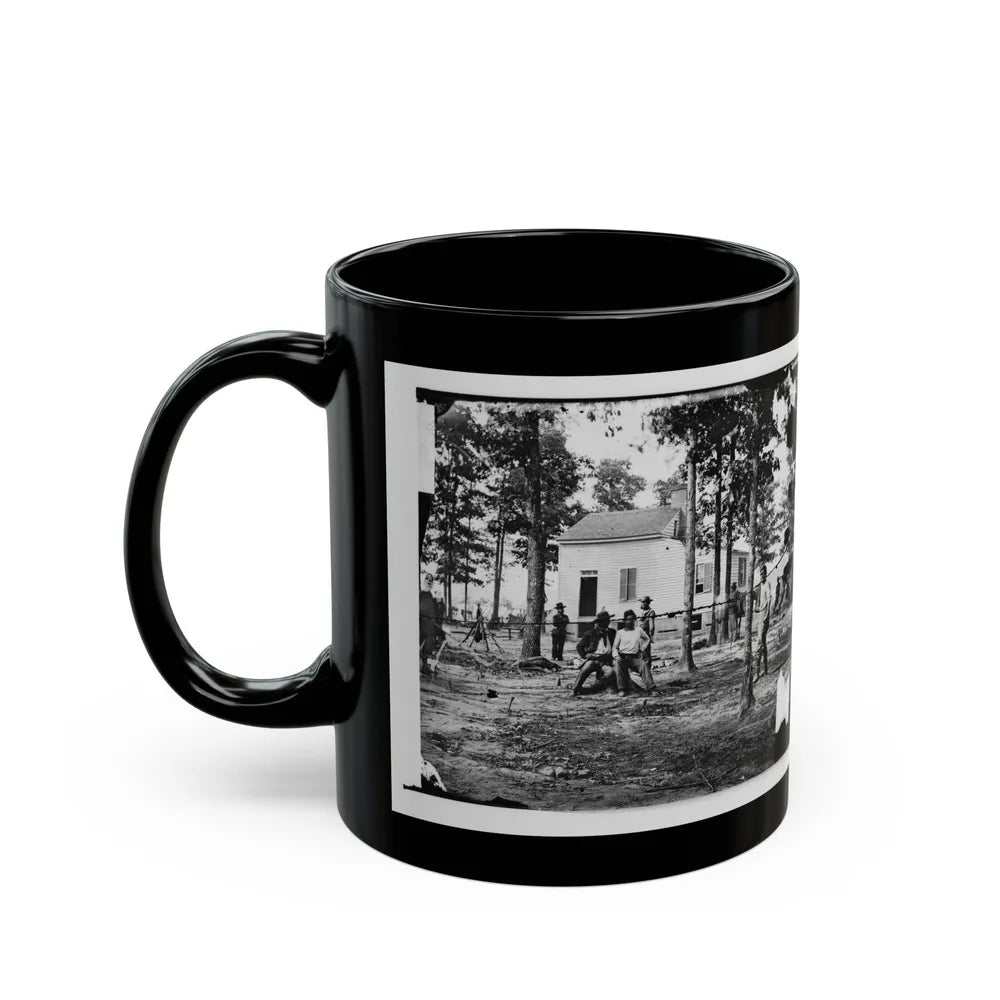 Fair Oaks, Va., Vicinity. Quarles House, Where Many Dead Were Buried (U.S. Civil War) Black Coffee Mug-Go Mug Yourself