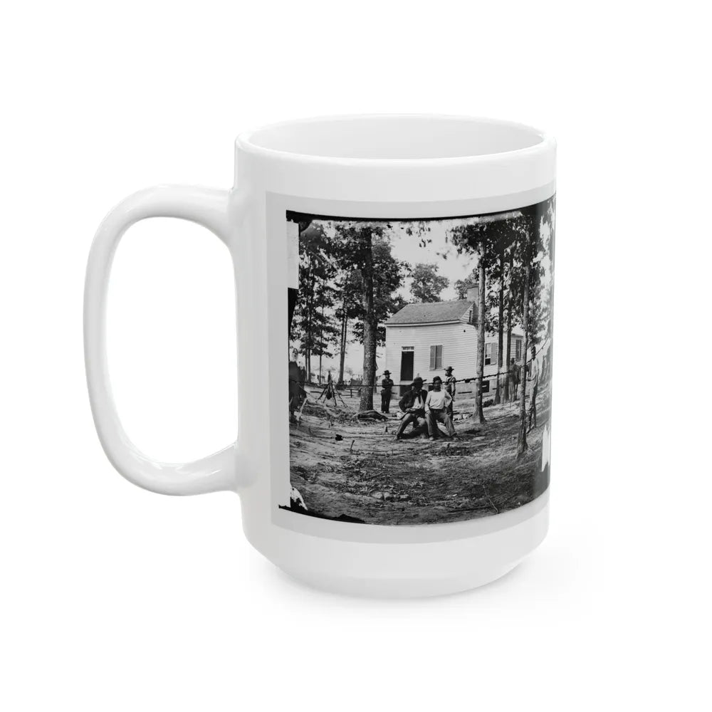 Fair Oaks, Va., Vicinity. Quarles House, Where Many Dead Were Buried (U.S. Civil War) White Coffee Mug-Go Mug Yourself