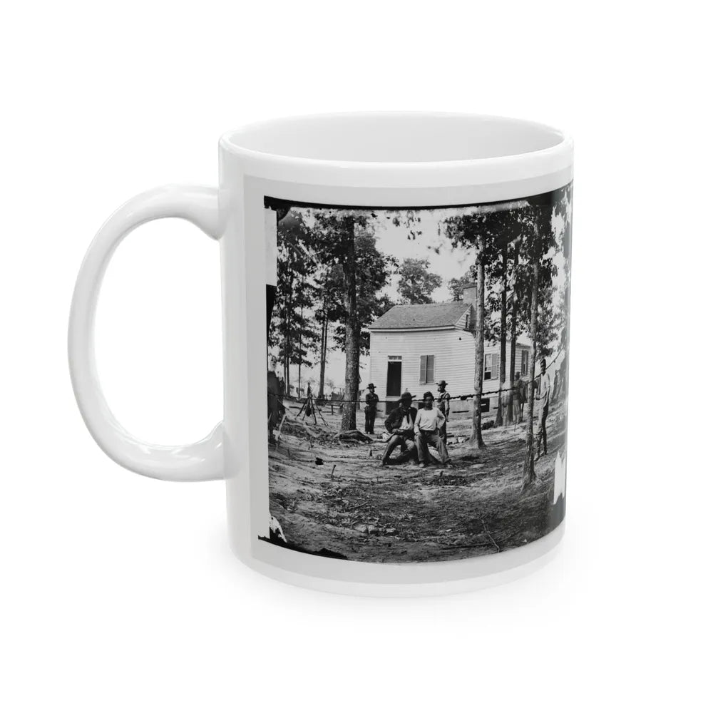 Fair Oaks, Va., Vicinity. Quarles House, Where Many Dead Were Buried (U.S. Civil War) White Coffee Mug-Go Mug Yourself