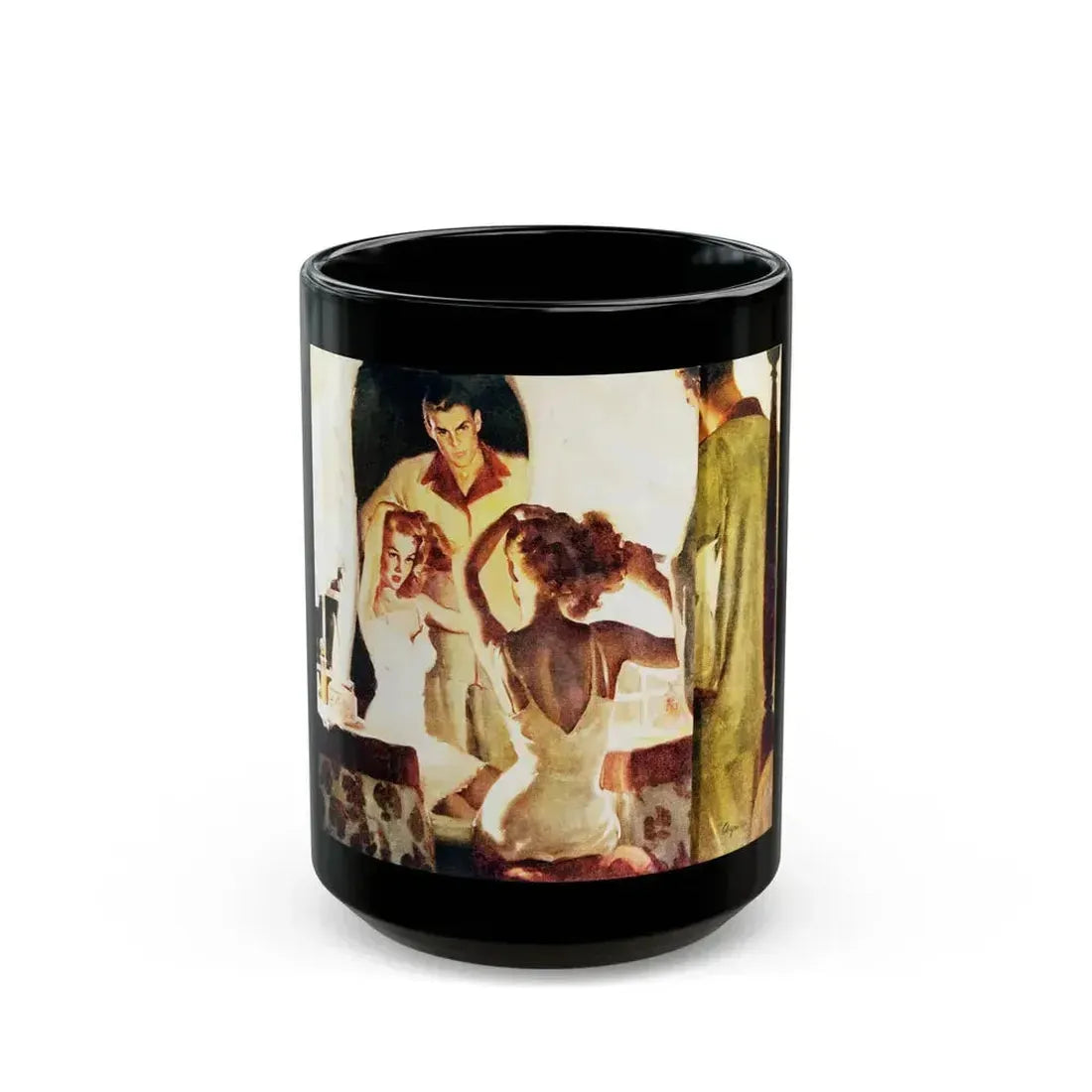 Fair Stranger, McCall Magazine, June 1946 - Black Coffee Mug 15oz - Go Mug Yourself