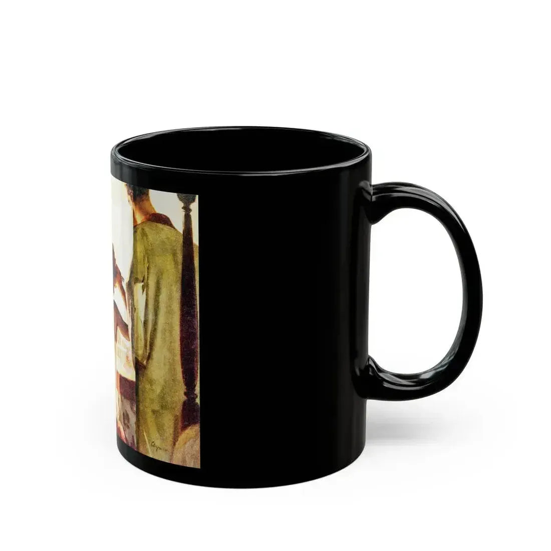 Fair Stranger, McCall Magazine, June 1946 - Black Coffee Mug - Go Mug Yourself