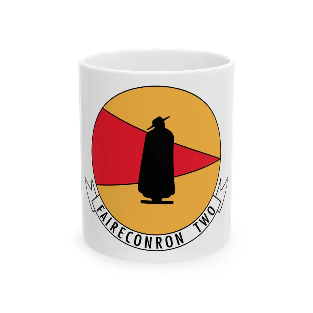 Faireconron Two Fleet Air Reconnaissance Squadron TWO (U.S. Navy) White Coffee Mug-11oz-Go Mug Yourself