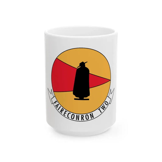 Faireconron Two Fleet Air Reconnaissance Squadron TWO (U.S. Navy) White Coffee Mug 15oz - Go Mug Yourself