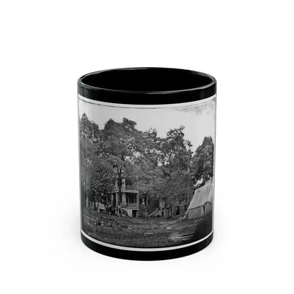 Fairfax Court House, Va.  House Used As A Headquarters By Gen. G. B. Mcclellan And Gen. P. G. T. Beauregard (U.S. Civil War) Black Coffee Mug 11oz - Go Mug Yourself