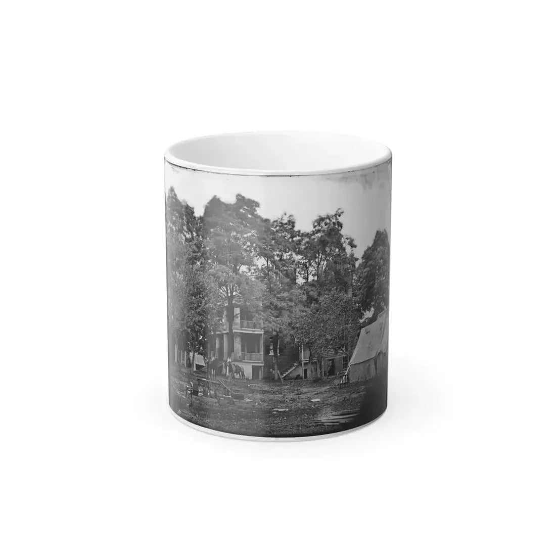Fairfax Court House, Va.  House Used as a Headquarters by Gen. G. B. Mcclellan and Gen. P. G. T. Beauregard (U.S. Civil War) Color Changing Coffee Mug 11oz Default Title 11oz - Go Mug Yourself