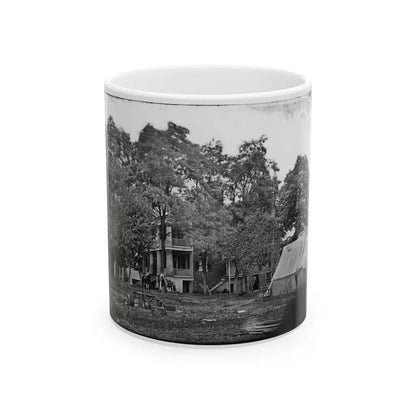 Fairfax Court House, Va.  House Used As A Headquarters By Gen. G. B. Mcclellan And Gen. P. G. T. Beauregard (U.S. Civil War) White Coffee Mug 11oz - Go Mug Yourself