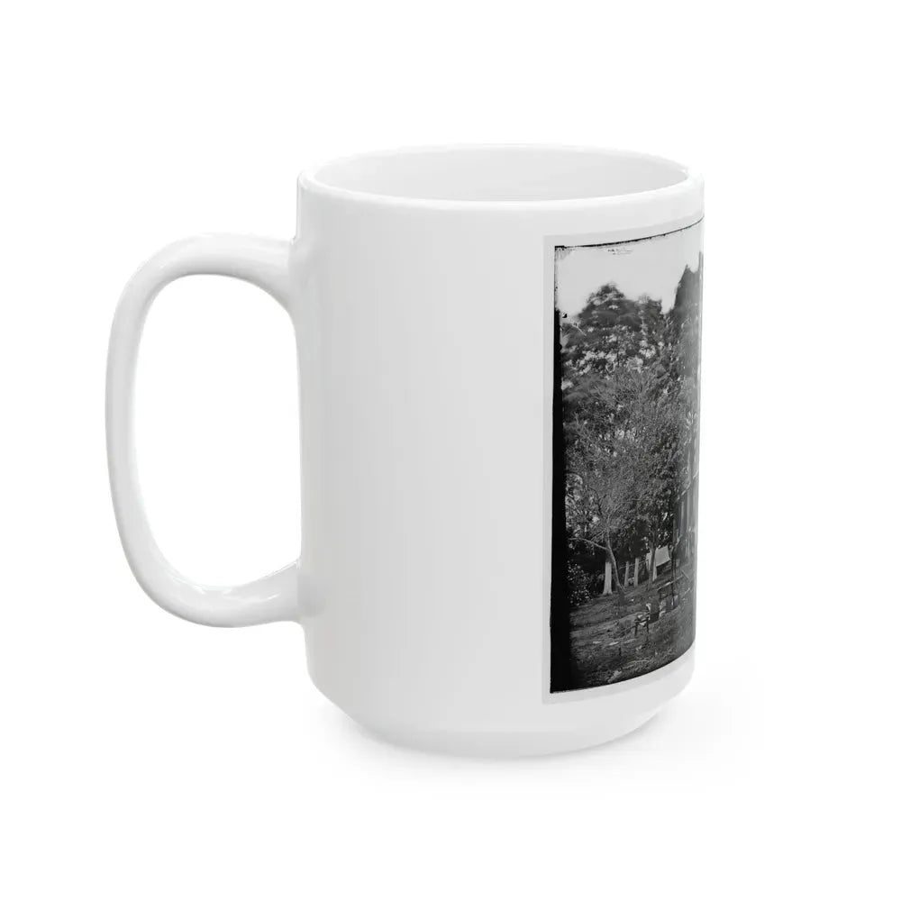Fairfax Court House, Va.  House Used As A Headquarters By Gen. G. B. Mcclellan And Gen. P. G. T. Beauregard (U.S. Civil War) White Coffee Mug - Go Mug Yourself