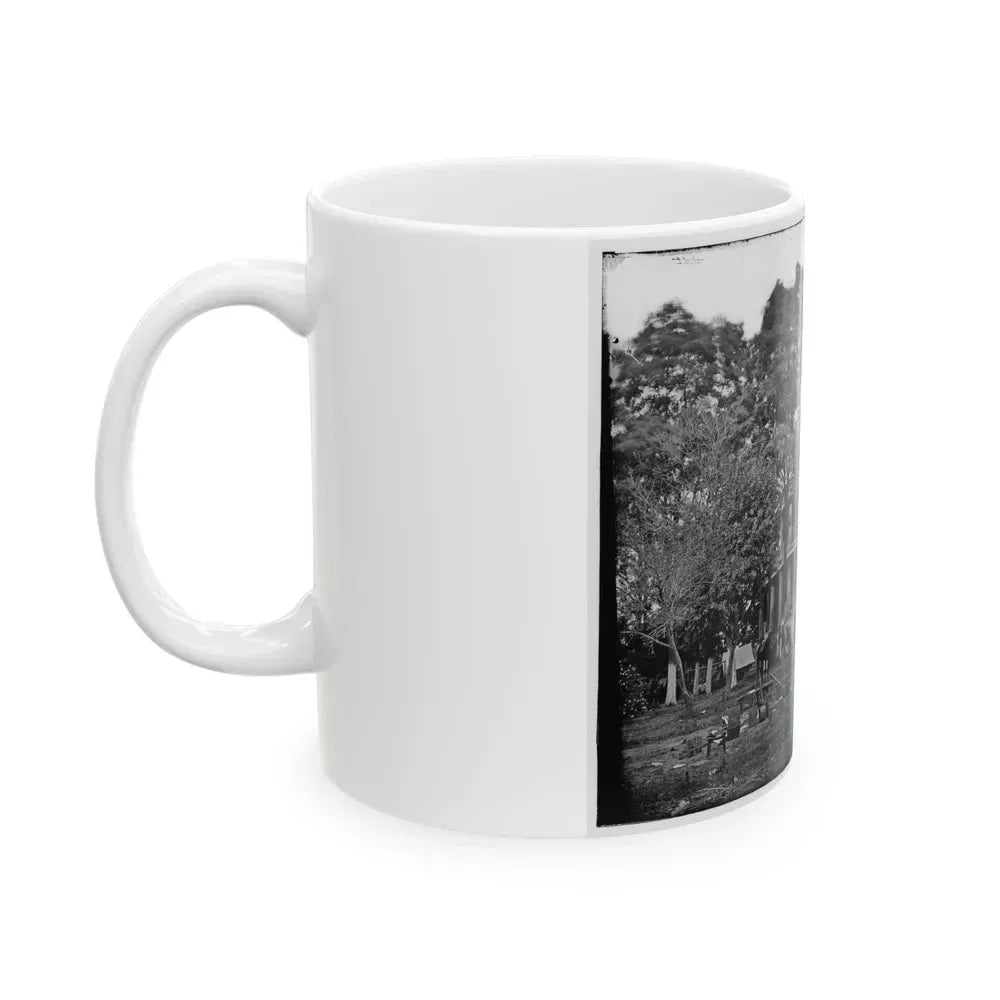 Fairfax Court House, Va.  House Used As A Headquarters By Gen. G. B. Mcclellan And Gen. P. G. T. Beauregard (U.S. Civil War) White Coffee Mug - Go Mug Yourself