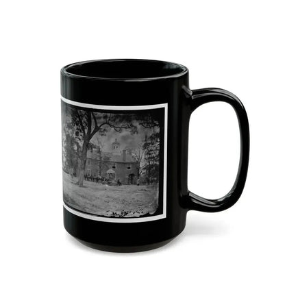 Fairfax Court House, Va.  The Courthouse (U.S. Civil War) Black Coffee Mug - Go Mug Yourself