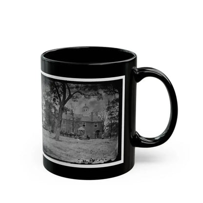 Fairfax Court House, Va.  The Courthouse (U.S. Civil War) Black Coffee Mug - Go Mug Yourself