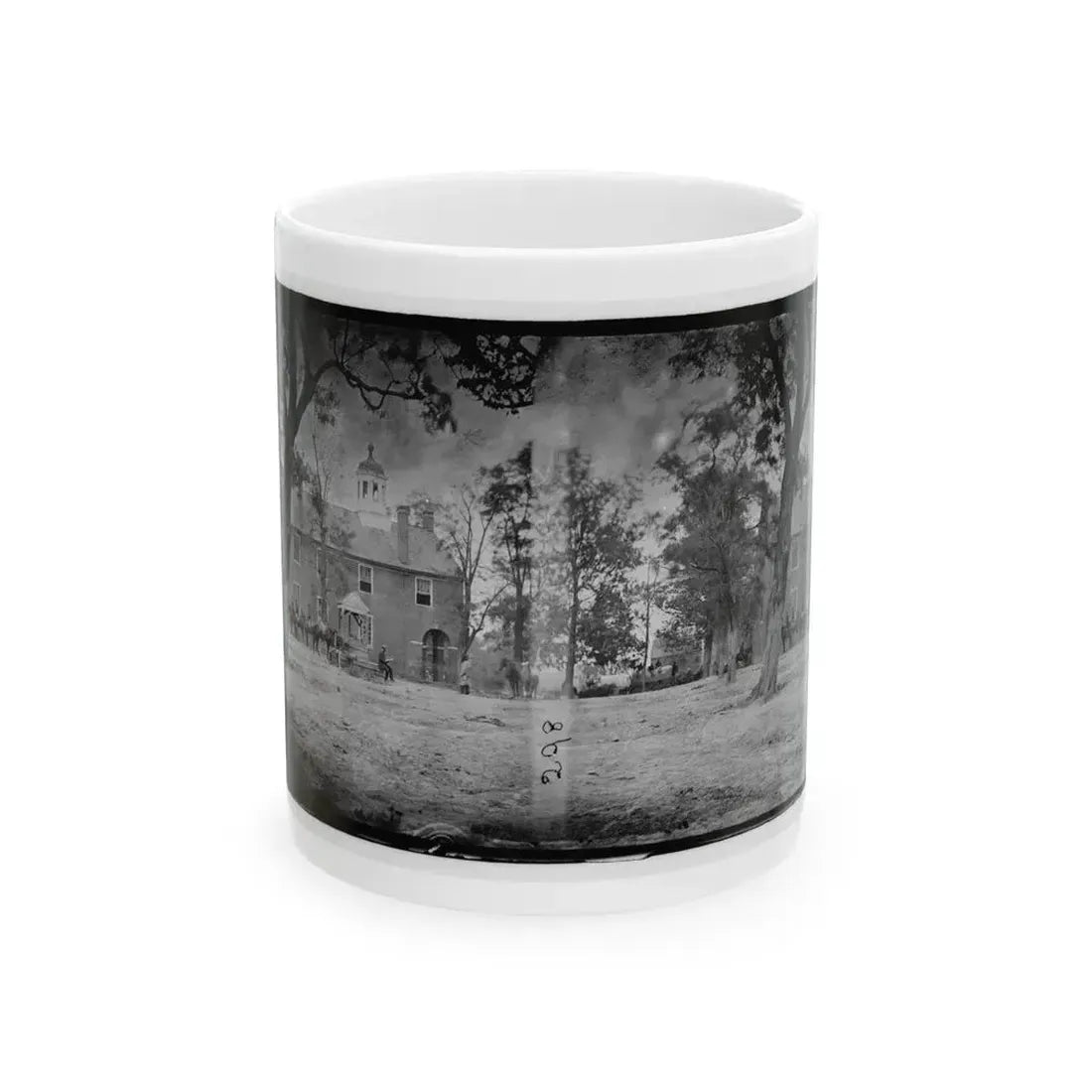 Fairfax Court House, Va.  The Courthouse (U.S. Civil War) White Coffee Mug 11oz - Go Mug Yourself