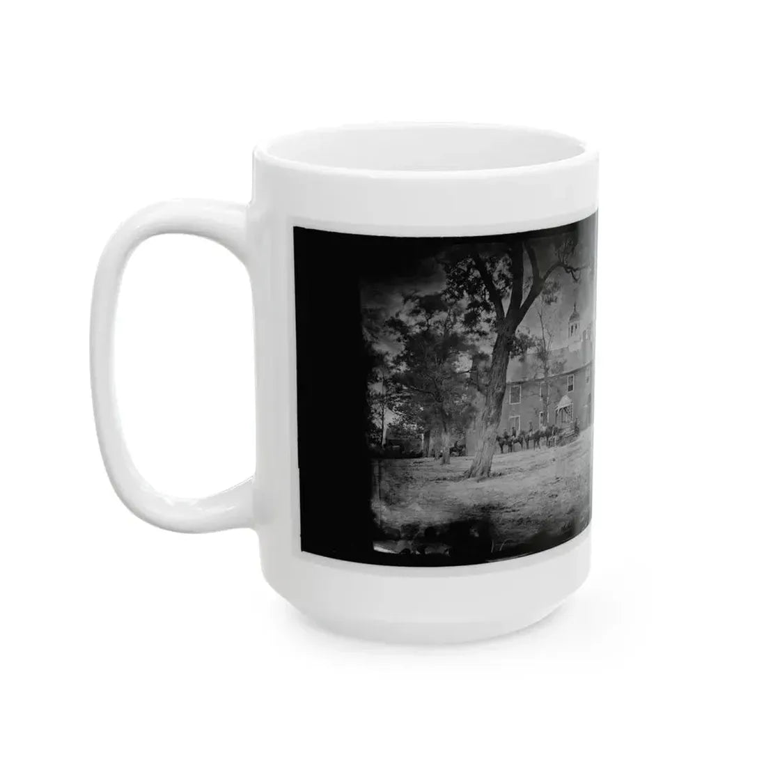 Fairfax Court House, Va.  The Courthouse (U.S. Civil War) White Coffee Mug - Go Mug Yourself