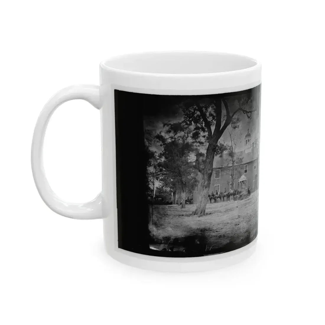 Fairfax Court House, Va.  The Courthouse (U.S. Civil War) White Coffee Mug - Go Mug Yourself