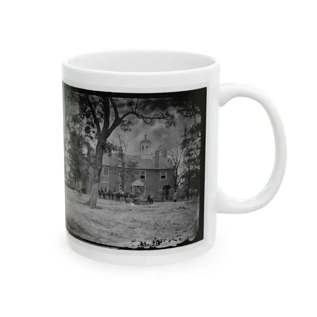 Fairfax Court House, Va.  The Courthouse (U.S. Civil War) White Coffee Mug - Go Mug Yourself