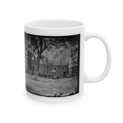 Fairfax Court House, Va.  The Courthouse (U.S. Civil War) White Coffee Mug - Go Mug Yourself