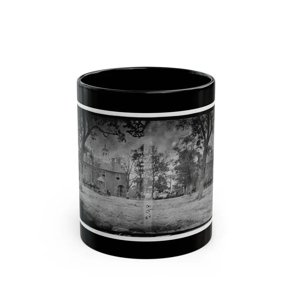 Fairfax Court House, Va. The Courthouse (U.S. Civil War) Black Coffee Mug-11oz-Go Mug Yourself