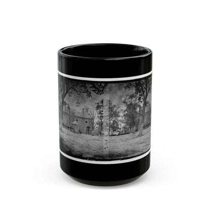 Fairfax Court House, Va. The Courthouse (U.S. Civil War) Black Coffee Mug-15oz-Go Mug Yourself