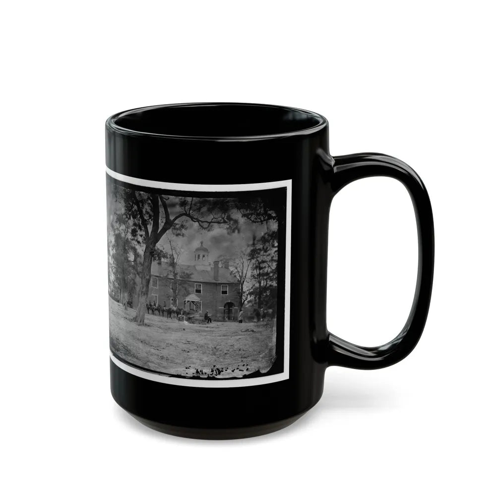 Fairfax Court House, Va. The Courthouse (U.S. Civil War) Black Coffee Mug-Go Mug Yourself