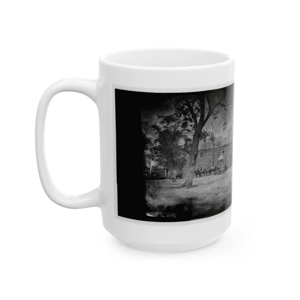 Fairfax Court House, Va. The Courthouse (U.S. Civil War) White Coffee Mug-Go Mug Yourself