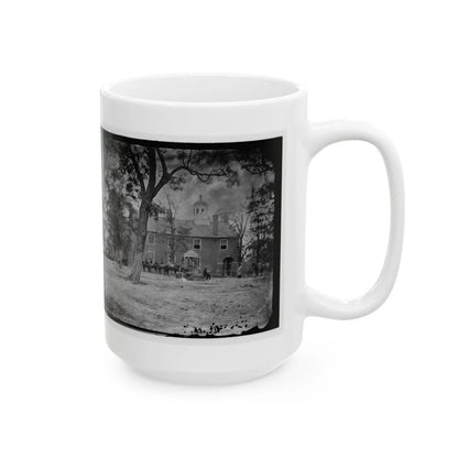 Fairfax Court House, Va. The Courthouse (U.S. Civil War) White Coffee Mug-Go Mug Yourself