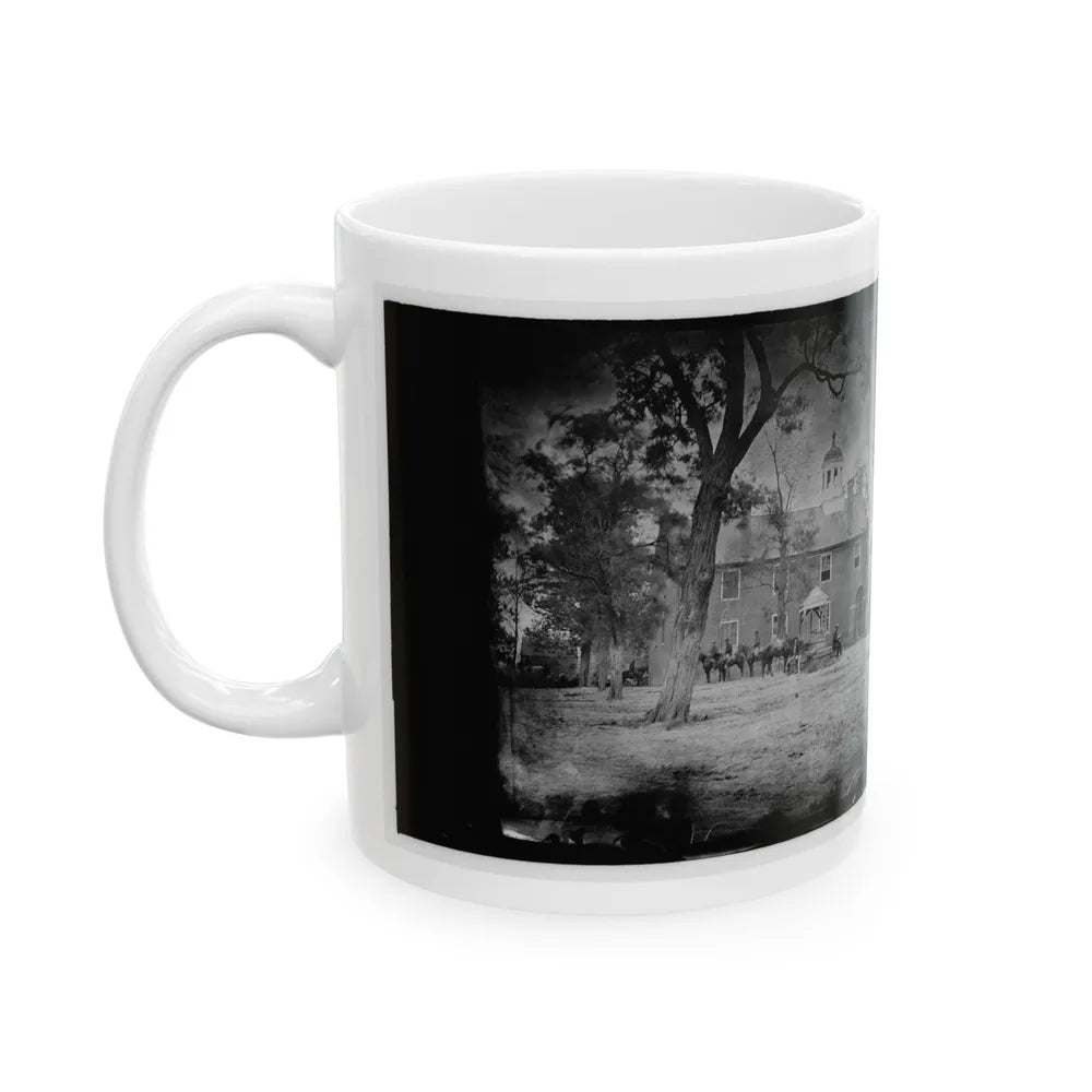 Fairfax Court House, Va. The Courthouse (U.S. Civil War) White Coffee Mug-Go Mug Yourself