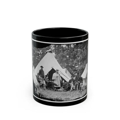 Fairfax Court House, Virginia. Capt. J.B. Howard, A.Q.M. And Group At Headquarters, Army Of The Potomac (U.S. Civil War) Black Coffee Mug 11oz - Go Mug Yourself