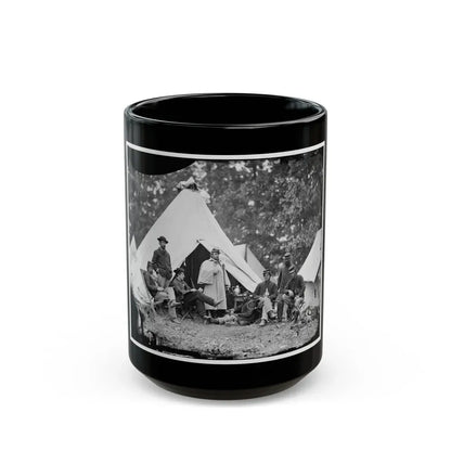 Fairfax Court House, Virginia. Capt. J.B. Howard, A.Q.M. And Group At Headquarters, Army Of The Potomac (U.S. Civil War) Black Coffee Mug 15oz - Go Mug Yourself