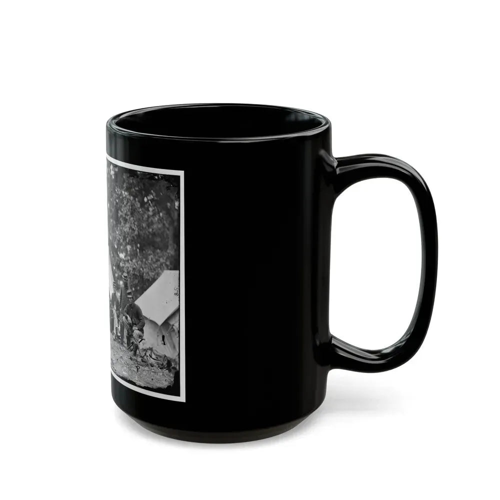 Fairfax Court House, Virginia. Capt. J.B. Howard, A.Q.M. And Group At Headquarters, Army Of The Potomac (U.S. Civil War) Black Coffee Mug - Go Mug Yourself