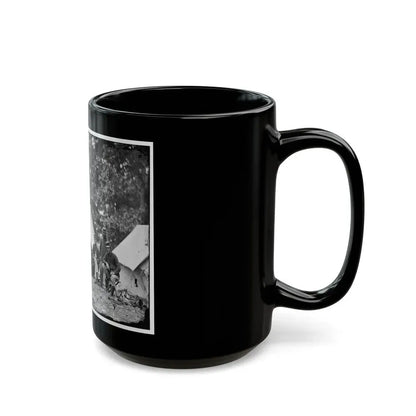 Fairfax Court House, Virginia. Capt. J.B. Howard, A.Q.M. And Group At Headquarters, Army Of The Potomac (U.S. Civil War) Black Coffee Mug - Go Mug Yourself