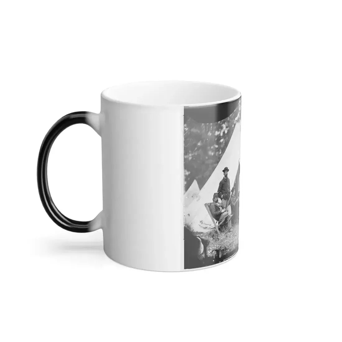 Fairfax Court House, Virginia. Capt. J.B. Howard, A.Q.M. And Group at Headquarters, Army of the Potomac (U.S. Civil War) Color Changing Coffee Mug 11oz - Go Mug Yourself