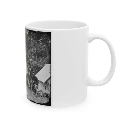 Fairfax Court House, Virginia. Capt. J.B. Howard, A.Q.M. And Group At Headquarters, Army Of The Potomac (U.S. Civil War) White Coffee Mug - Go Mug Yourself