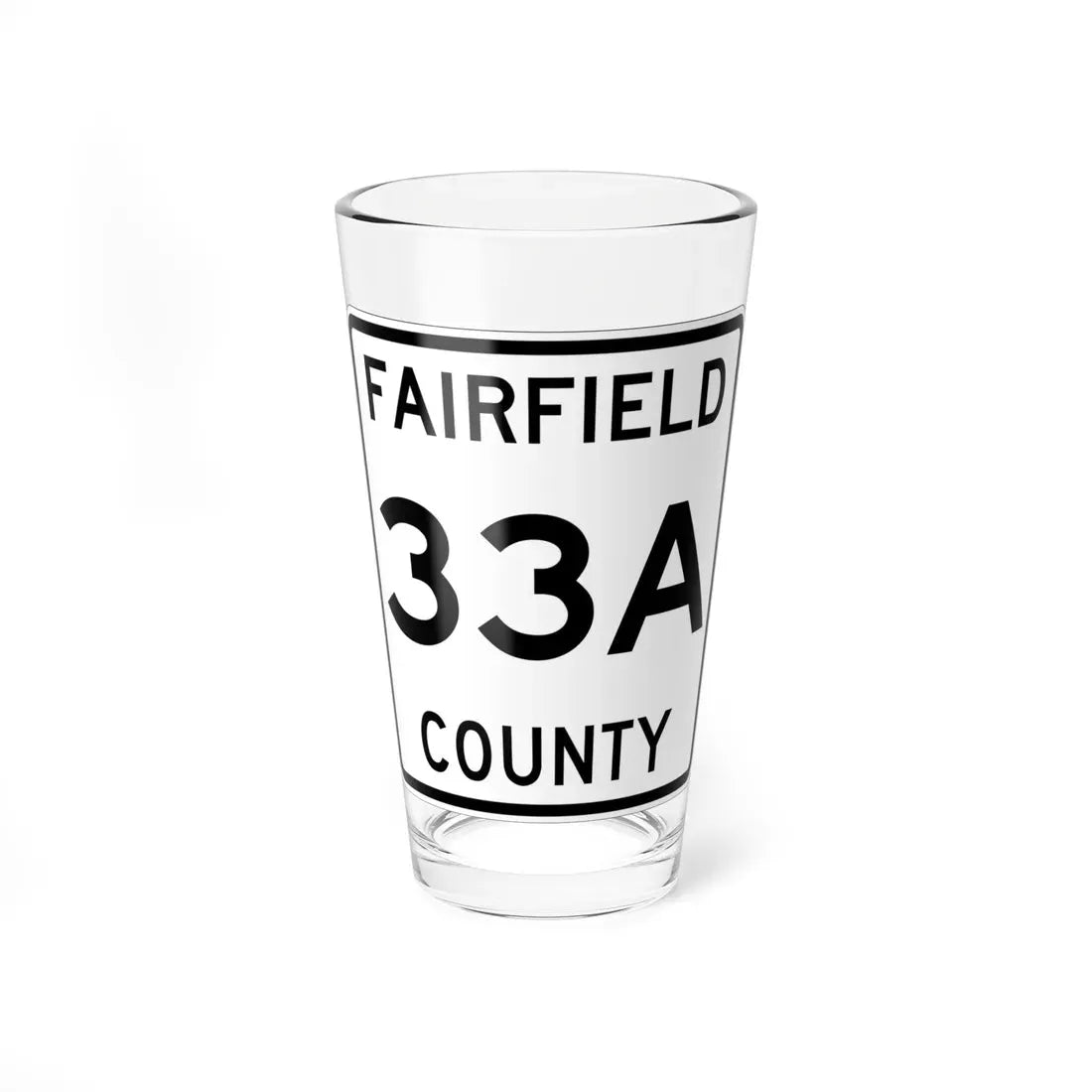 Fairfield County 33A OH (Ohio) (Road Sign) Pint Glass 16oz 16oz - Go Mug Yourself