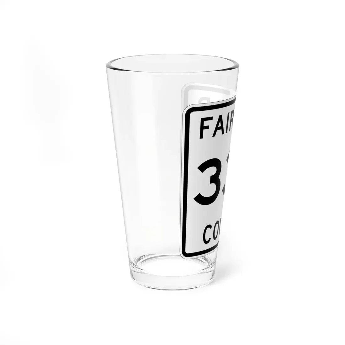 Fairfield County 33A OH (Ohio) (Road Sign) Pint Glass 16oz - Go Mug Yourself