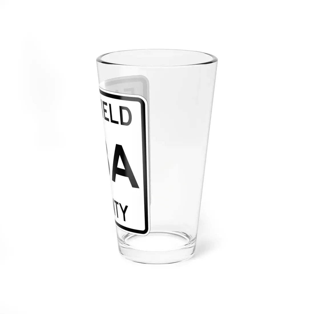 Fairfield County 33A OH (Ohio) (Road Sign) Pint Glass 16oz - Go Mug Yourself