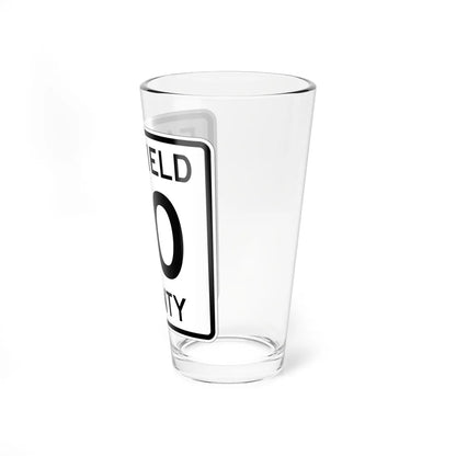 Fairfield County Route 20 OH (Ohio) (Road Sign) Pint Glass 16oz - Go Mug Yourself