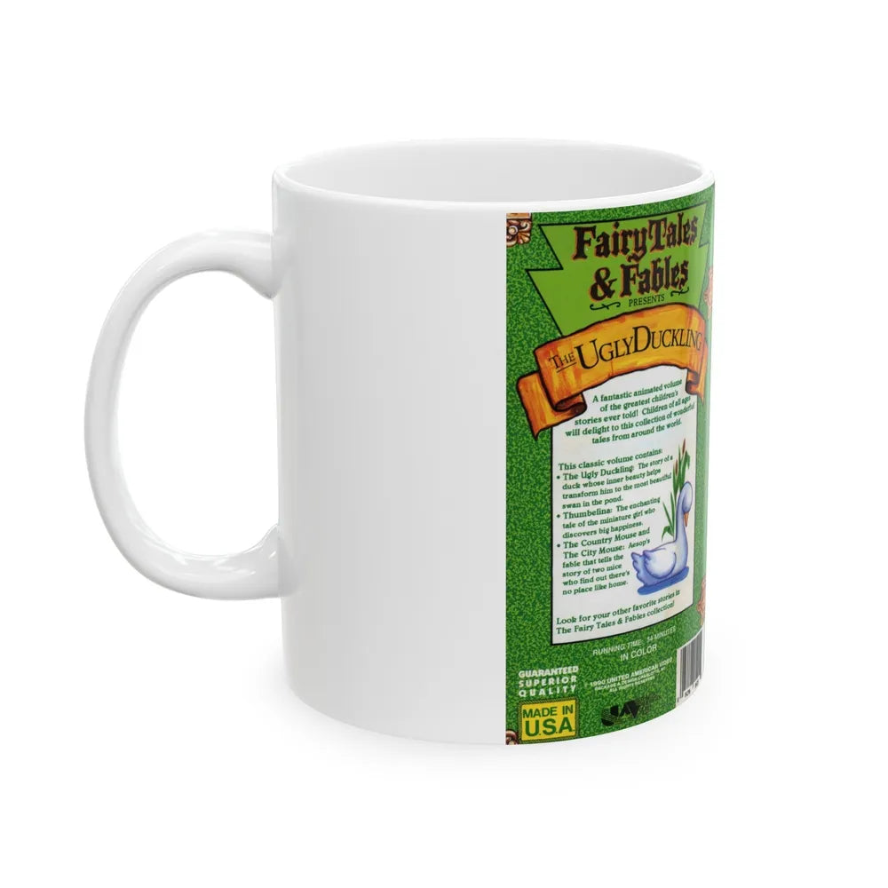 FAIRY TALES AND FABLES PRESENTS THE UGLY DUCKLING (VHS COVER) - White Coffee Mug-Go Mug Yourself