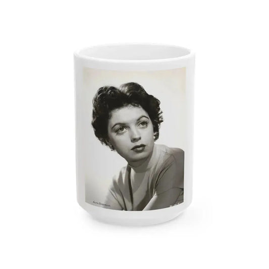 Faith Domergue #07 (Vintage Female Icon) White Coffee Mug 15oz - Go Mug Yourself