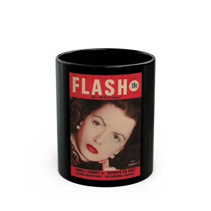 Faith Domergue #10 - Mag. Cover (Vintage Female Icon) Black Coffee Mug 11oz - Go Mug Yourself