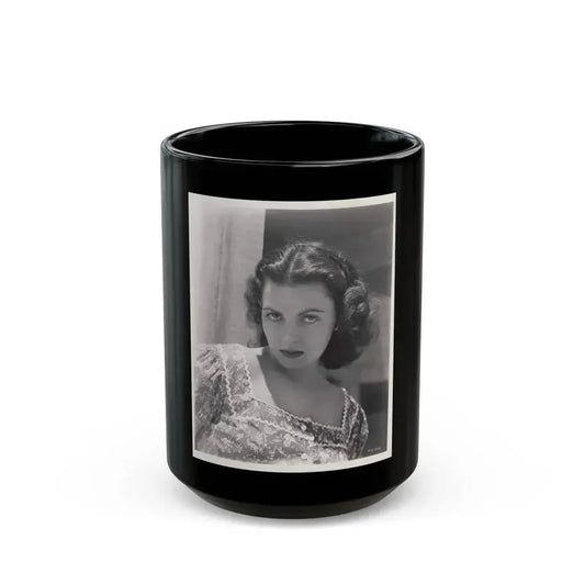 Faith Domergue #100 (Vintage Female Icon) Black Coffee Mug 15oz - Go Mug Yourself